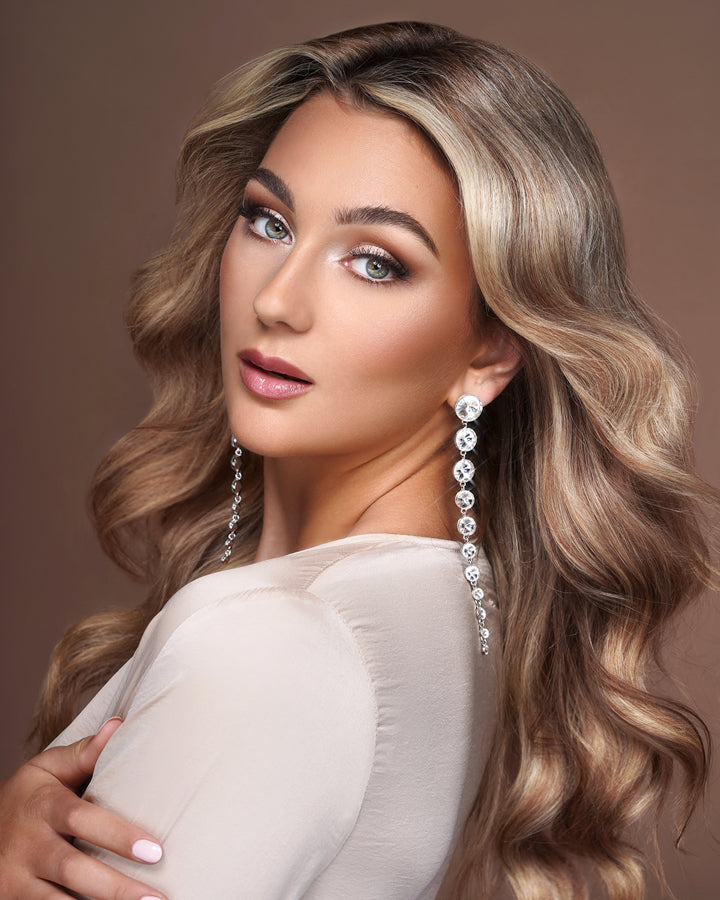 drop long earrings