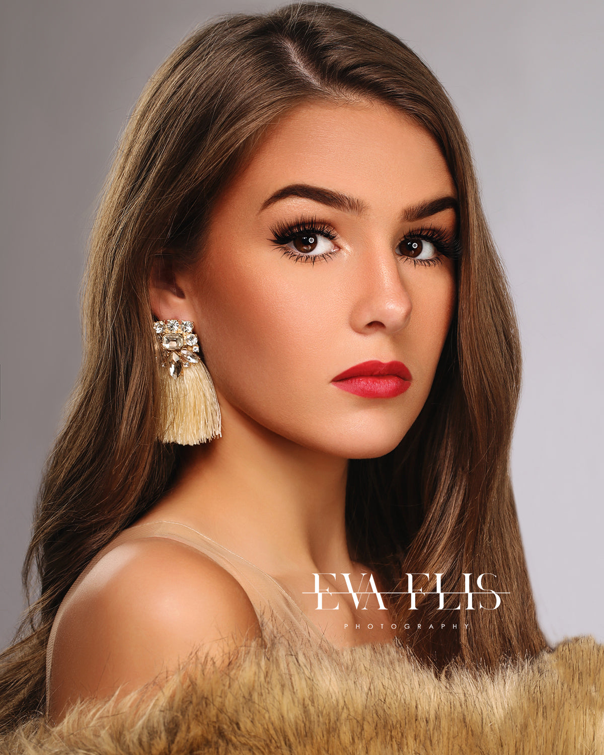 Beauty Bonanza Off-White Tassel Earrings