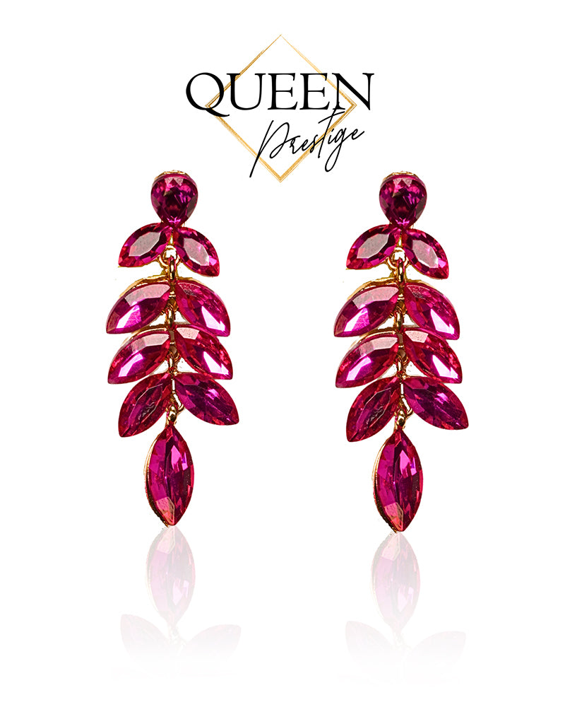 Deserve it all Pink Dangle Earrings