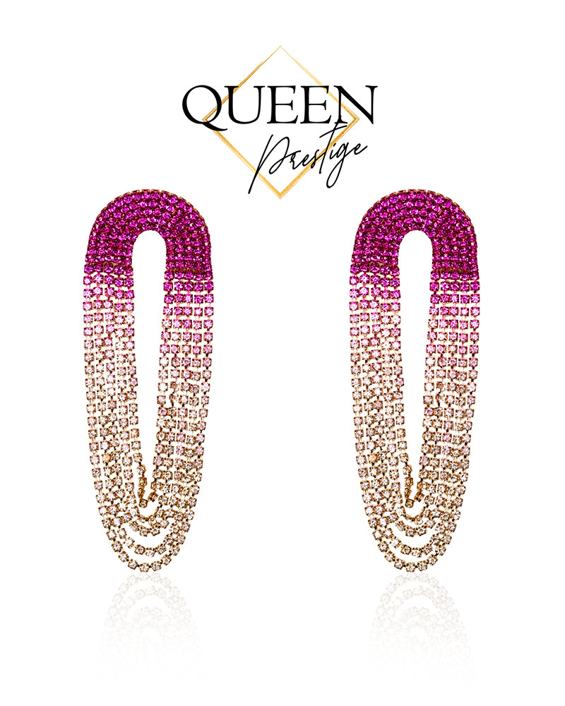 Edge Of Glory Pink Drop Earrings