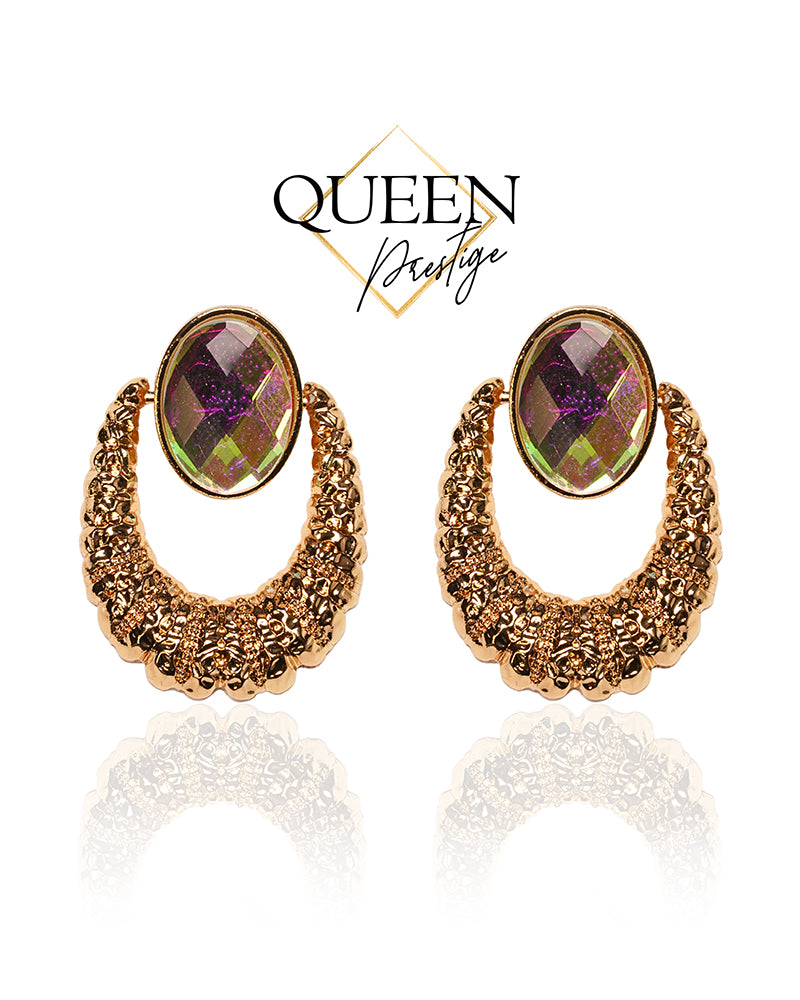 Glamour Games Yellow Crystal Earrings