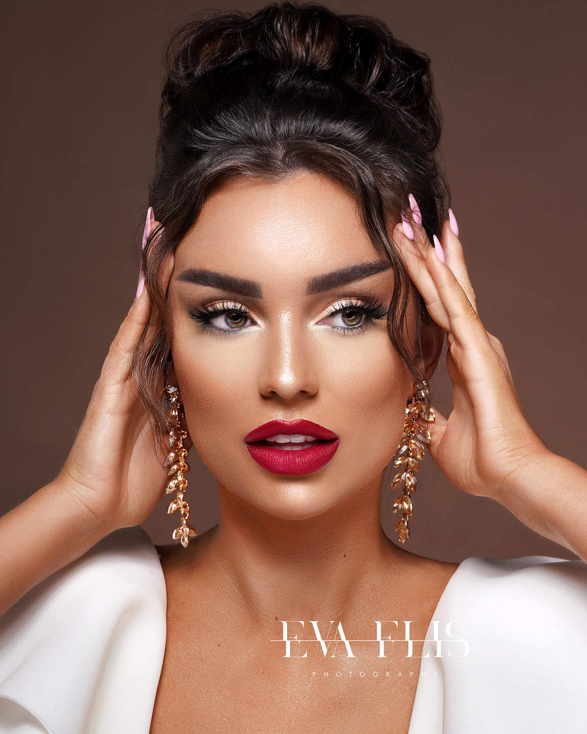 Graceful and Glamorous Gold Drop Earrings