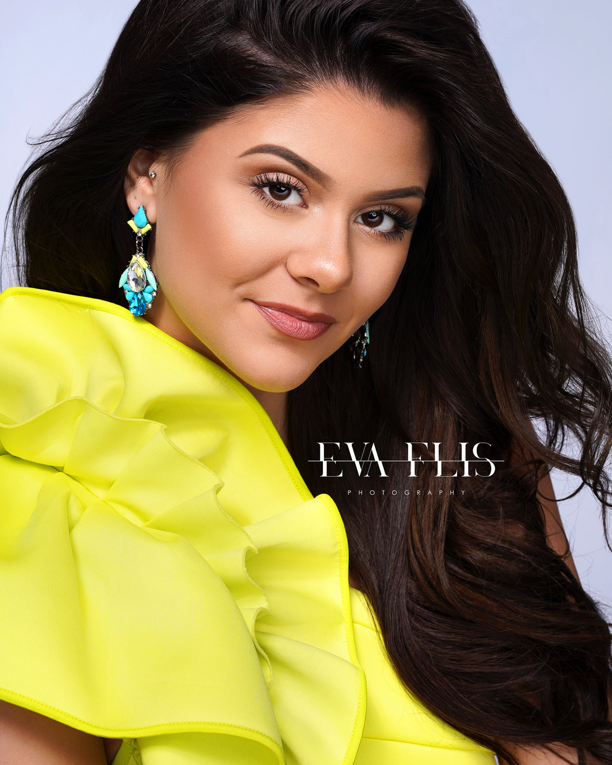 All About Me Blue Dangle Earrings