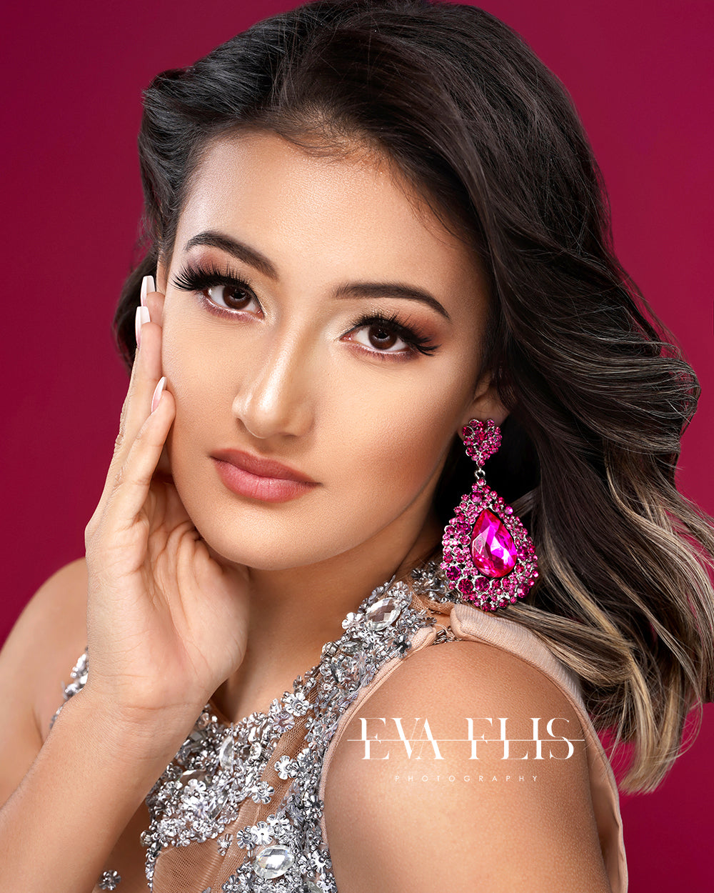 Call me Glamour Pink Earrings