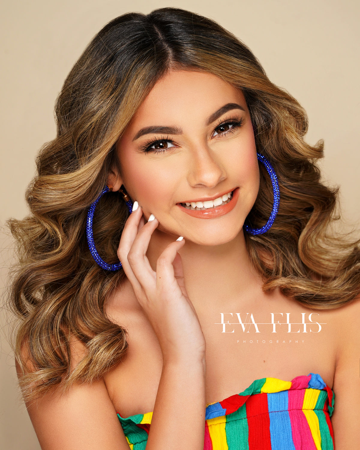 Dazzling Royalty Blue Hoops