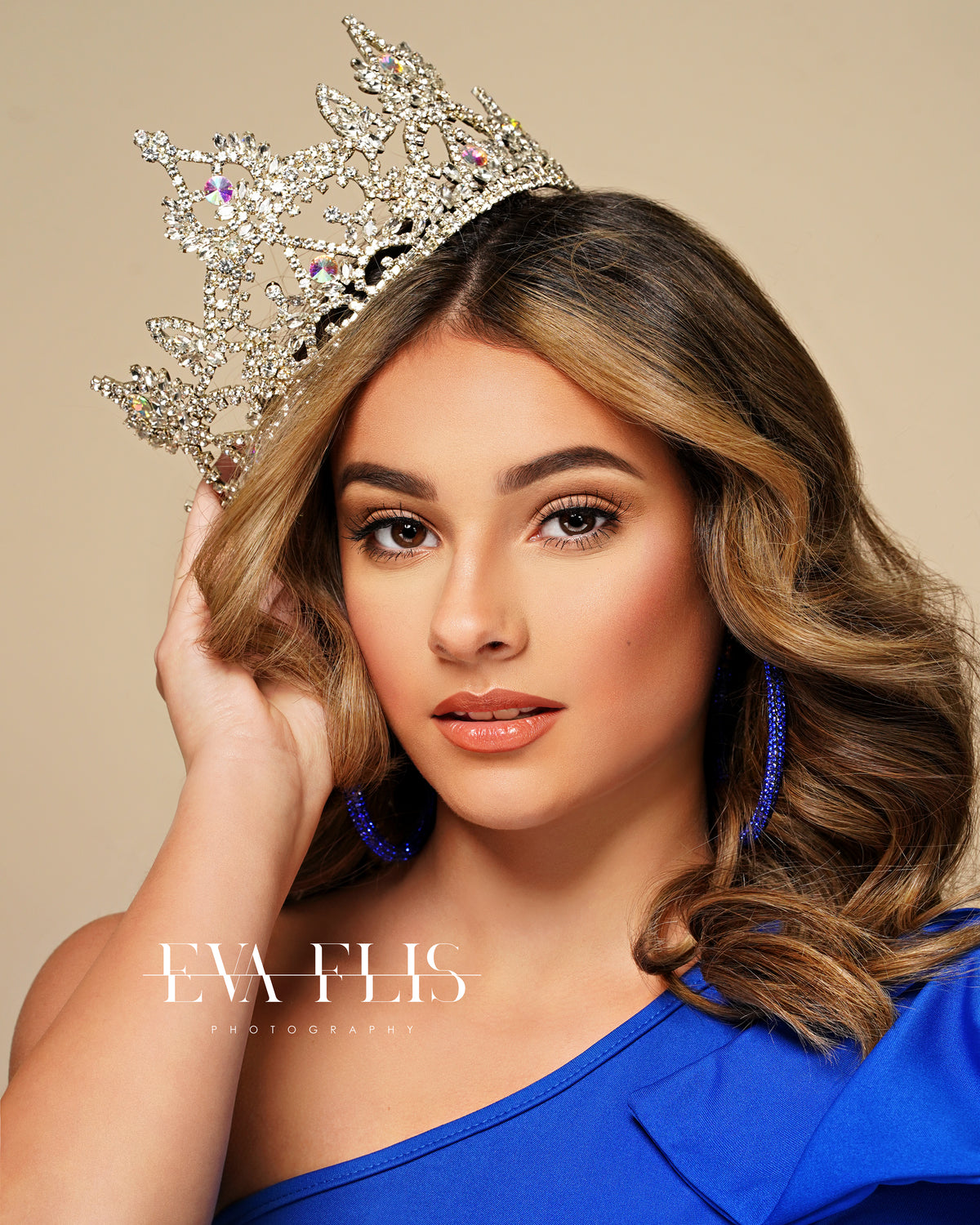 Dazzling Royalty Blue Hoops