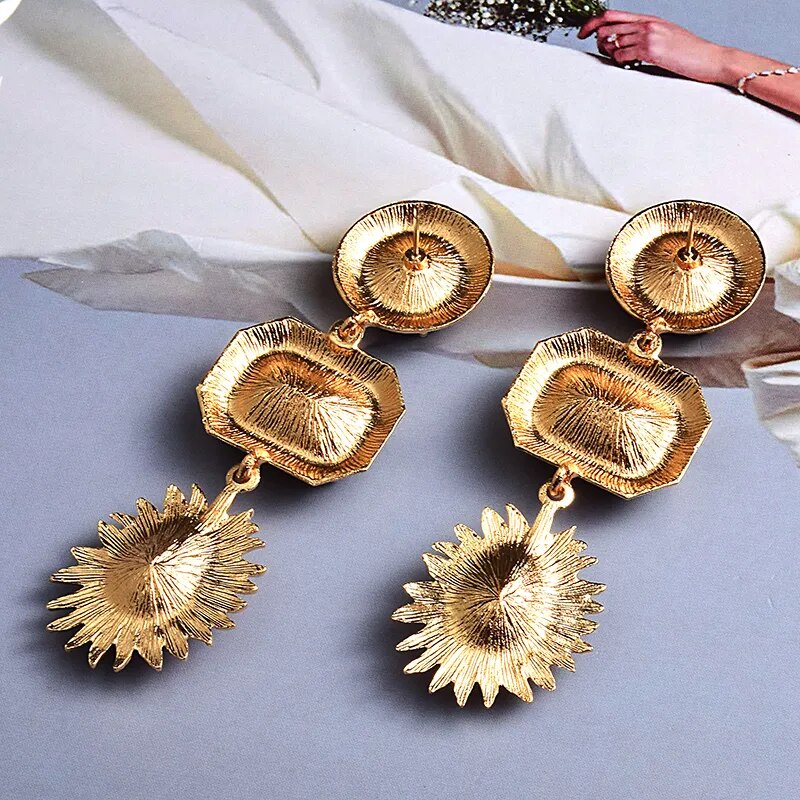 Confidently Crowned Drop Earrings