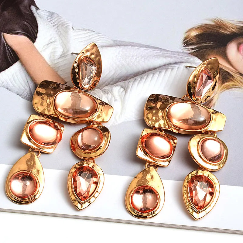 All I Need Rose Gold Dangle Earrings
