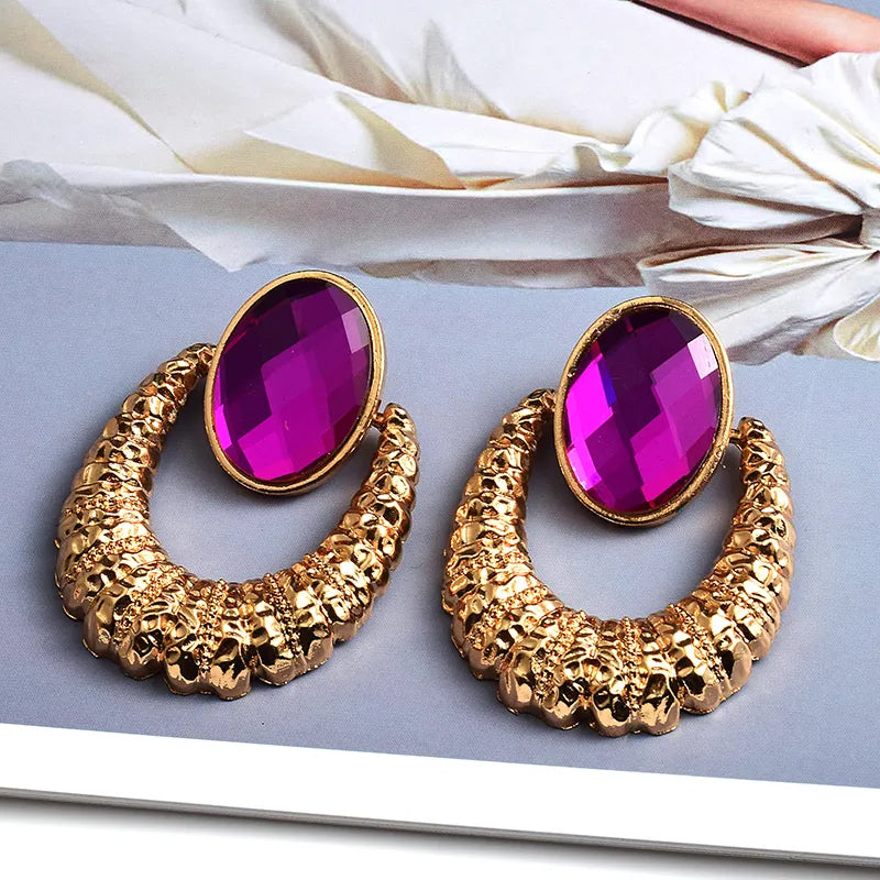 Glamour Games Pink Crystal Earrings