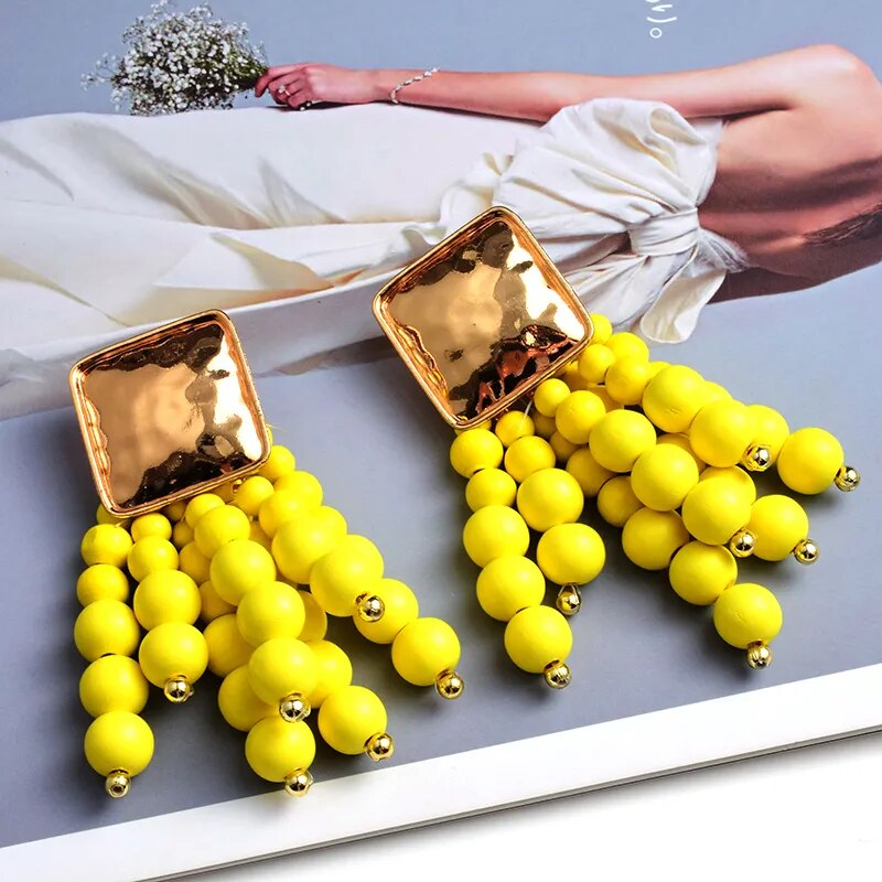 Good Luck Yellow Earrings