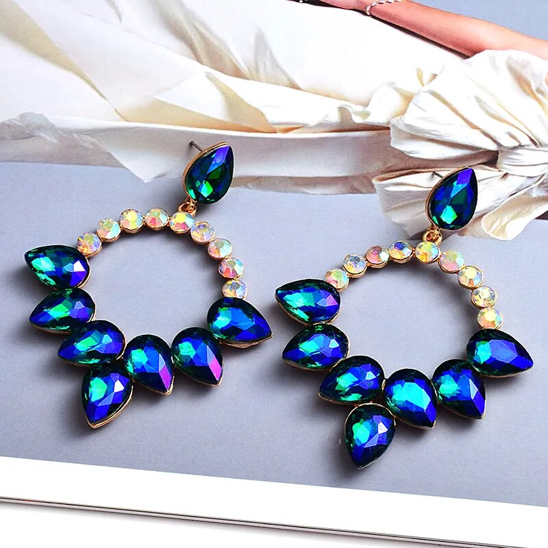 Queen Babe Dark Blue Earrings