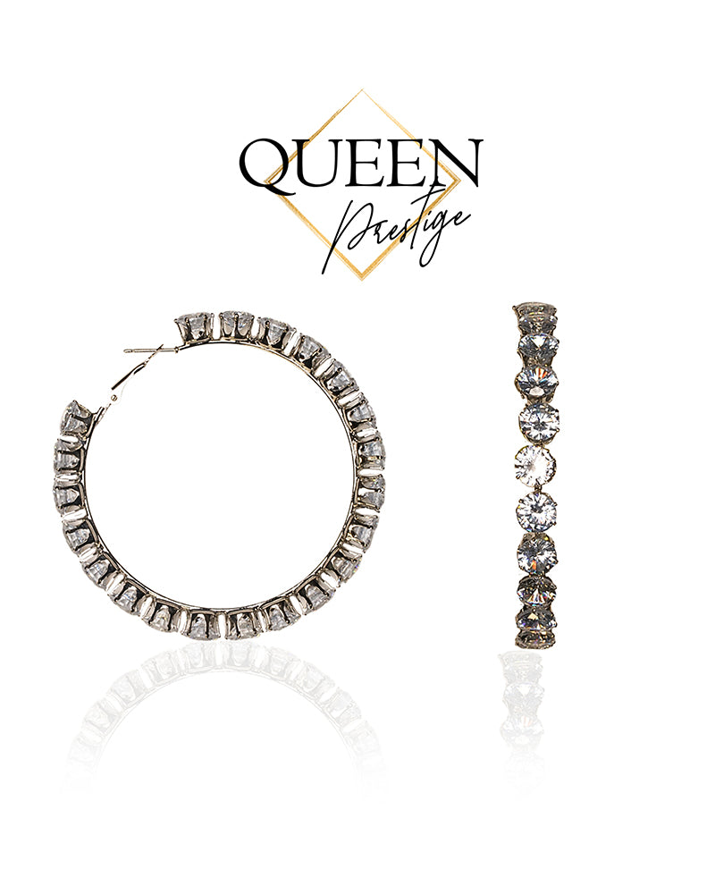 Crown Conquest Hoop Earrings