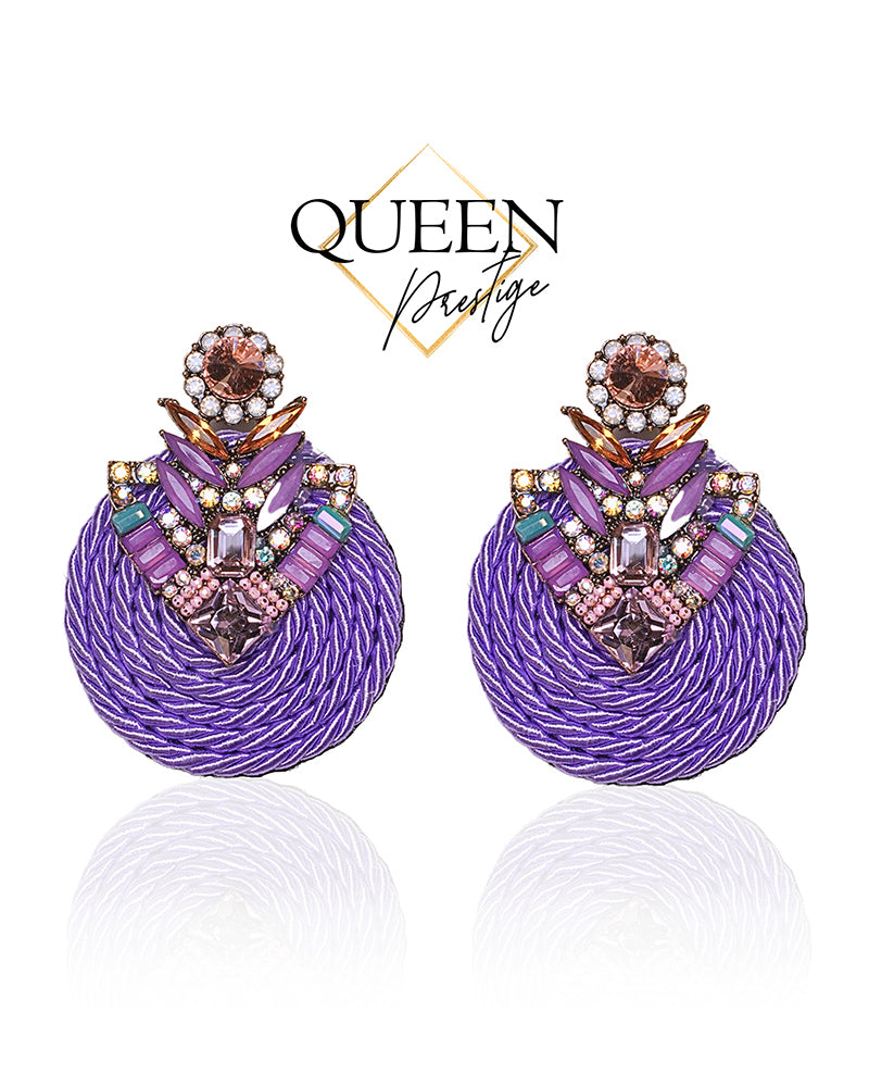 Live For The Moment Purple Earrings