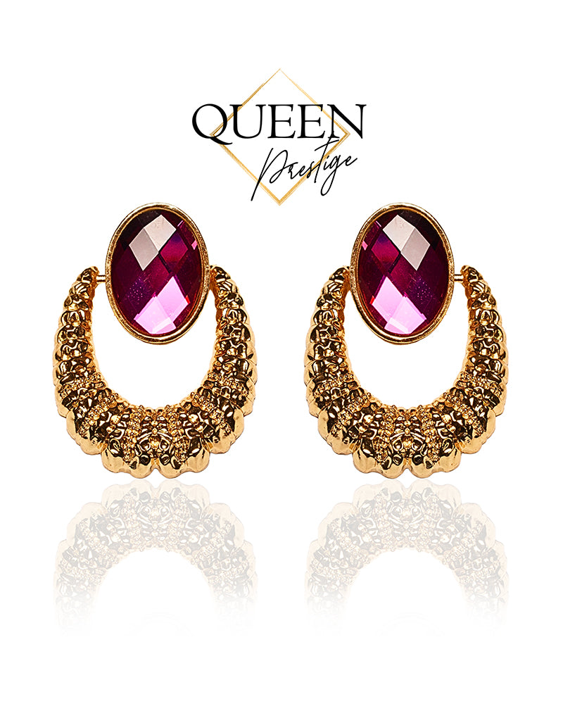 Glamour Games Pink Crystal Earrings