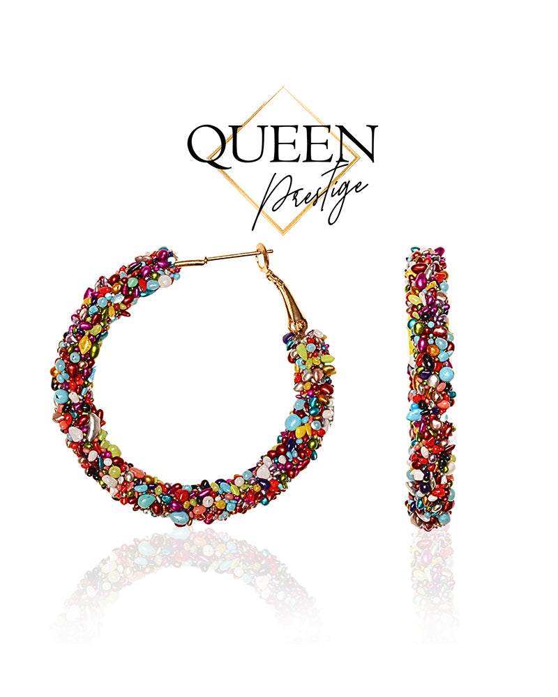 Got Me Going Multicolored Hoops