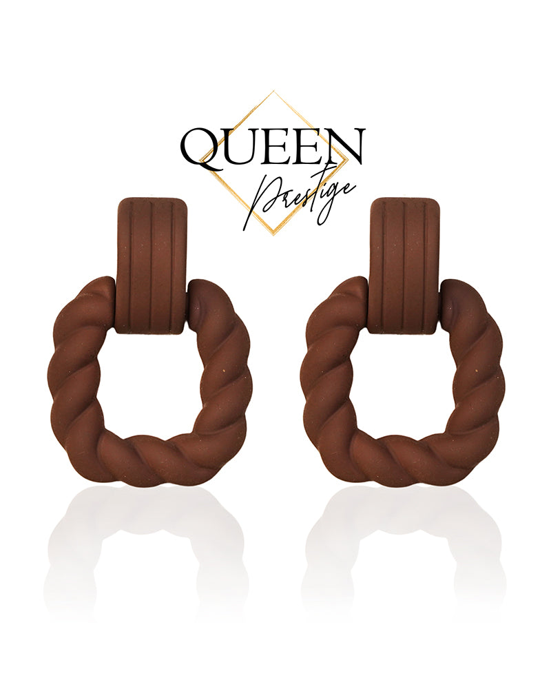 Future So Bright Brown Earrings