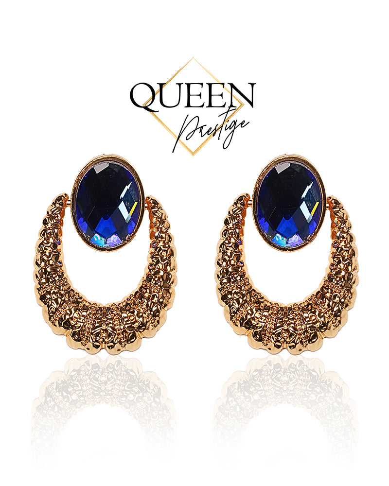 Glamour Games Blue Crystal Earrings