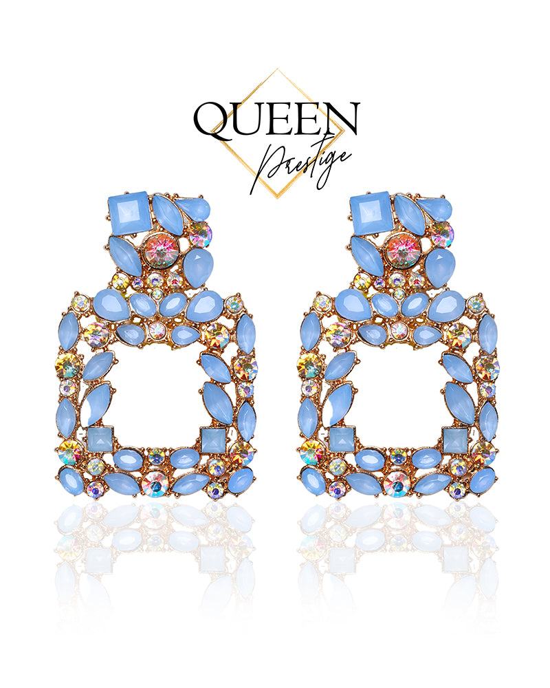 Glamorama Blue Dangle Earrings