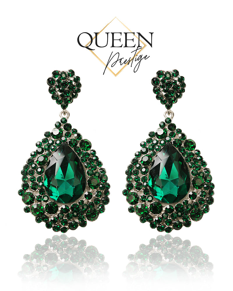 Call me Glamour Green Earrings