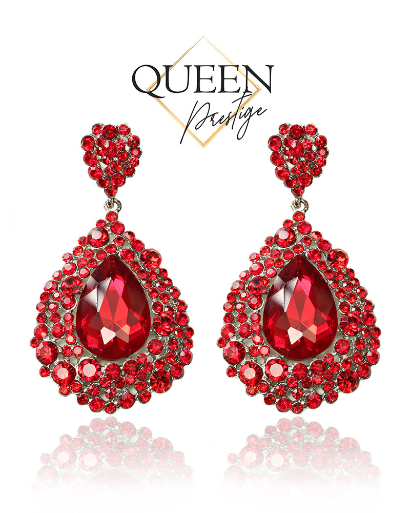 Call me Glamour Red Earrings