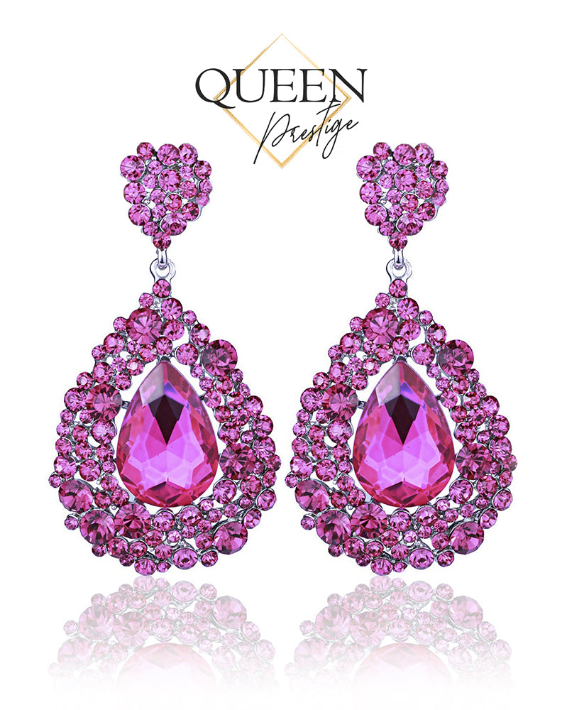Call me Glamour Pink Earrings