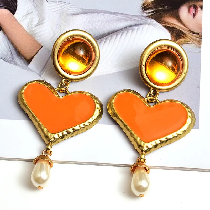 Sweetest Heart Dangle Earrings