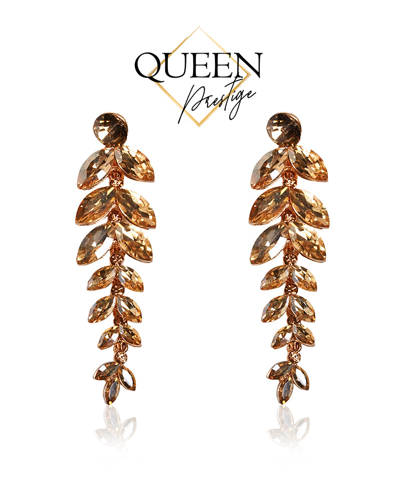 Graceful and Glamorous Gold Drop Earrings