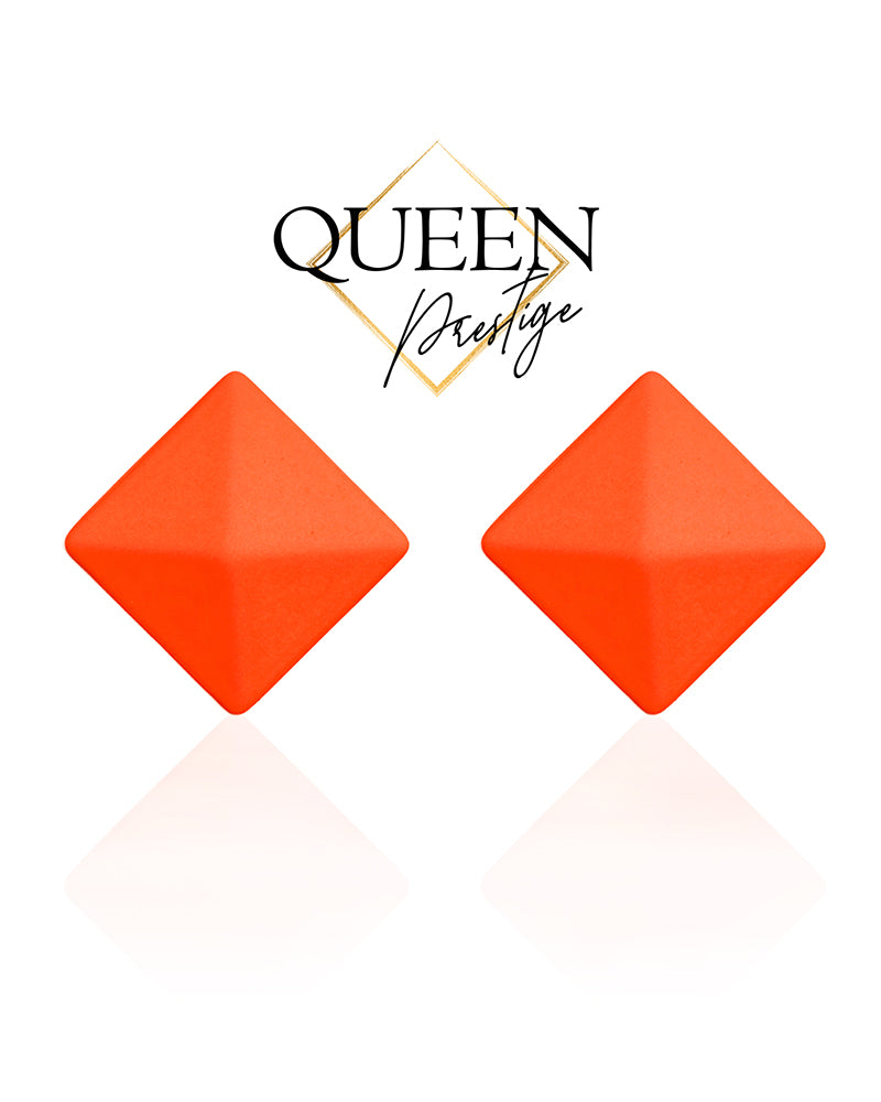 Trendsetter Neon Orange Earrings