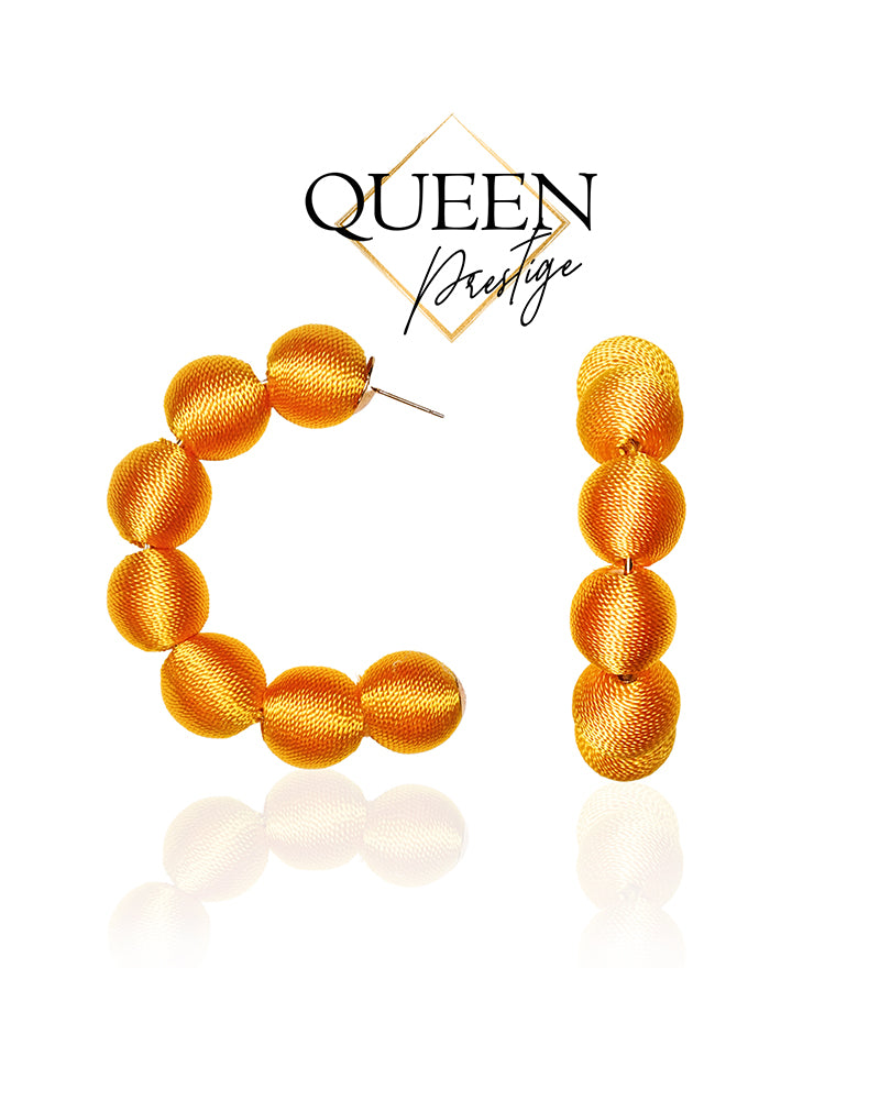 Queenly Charm Yellow Hoops