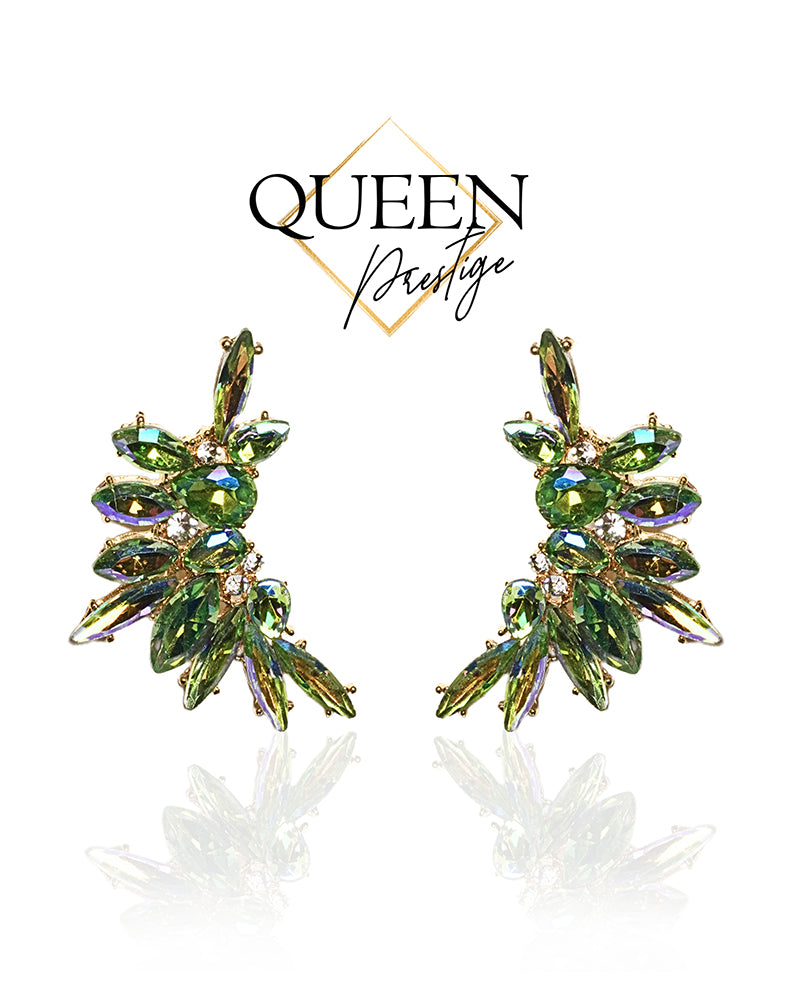 Radiant Green Jewel Earrings