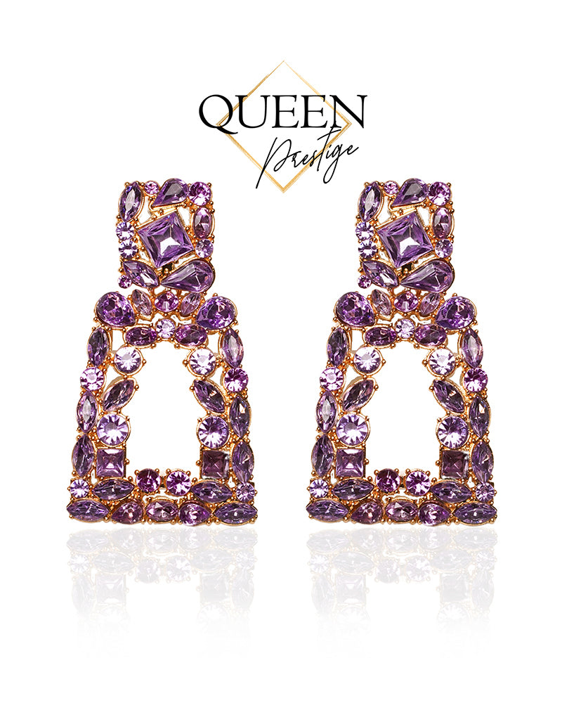 Glamorama Purple Dangle Earrings