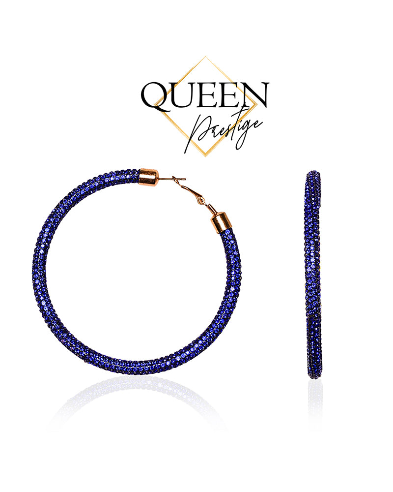 Dazzling Royalty Blue Hoops