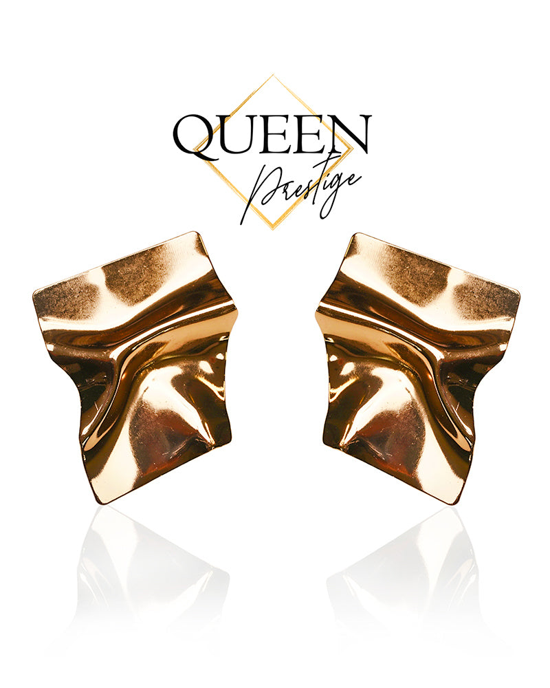 Crown Quest Gold Earrings
