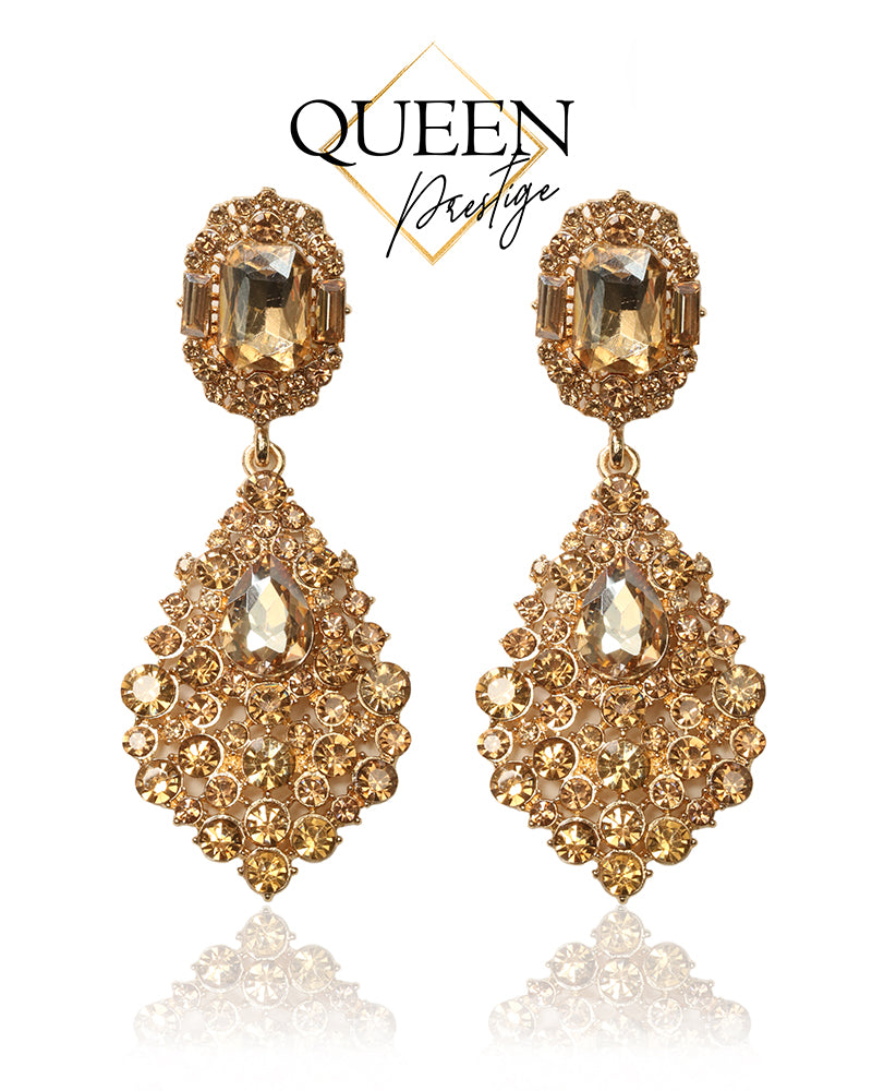 Born To Be A Queen Gold Earrings
